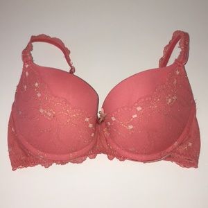 COPY - le gemme pink lace bra